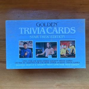 Vintage Star Trek Trivia Cards Golden 1980s 80s